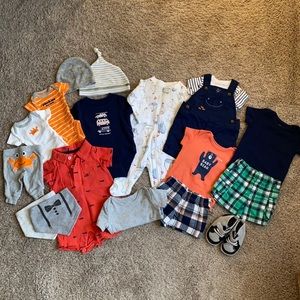 Newborn boy bundle with accessories